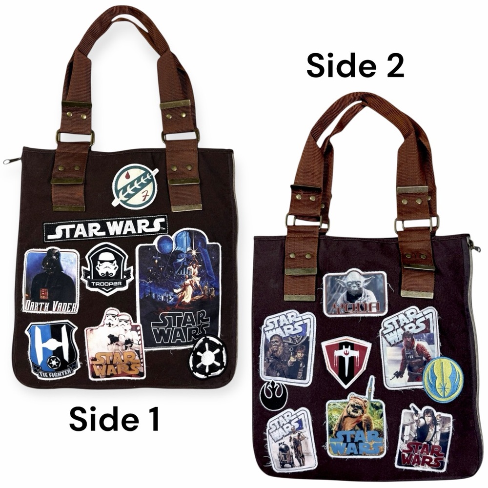 Star Wars Brown Messenger Bag with Patches